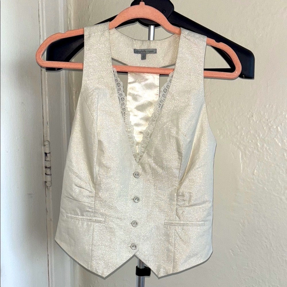 Shimmering Cream Vest